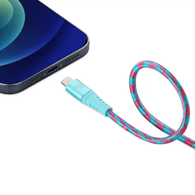 Apple MFi Certified Iphone Cable Multi-Color- 10ft