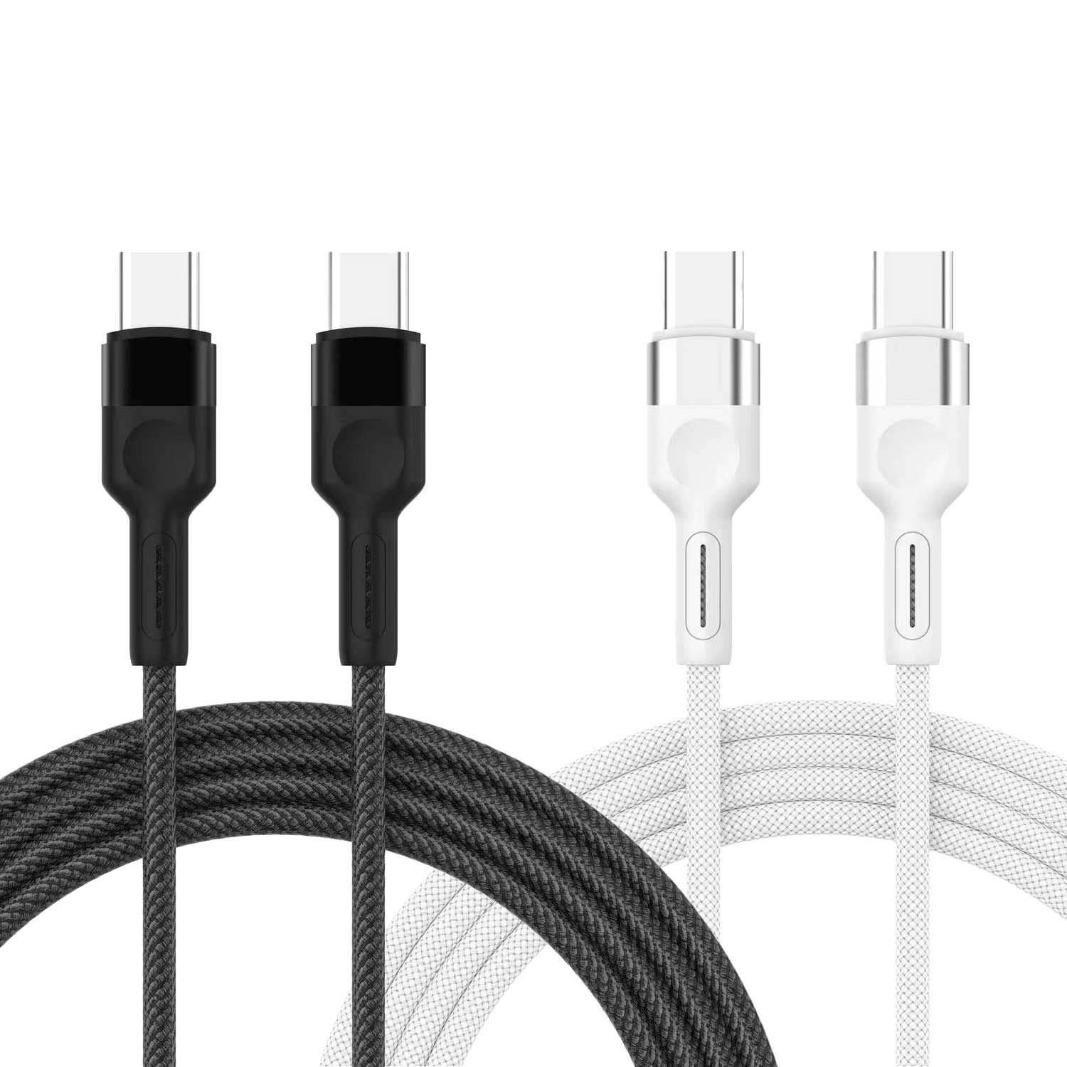 2-Pack New Braided USB-C Cables - 4 feet