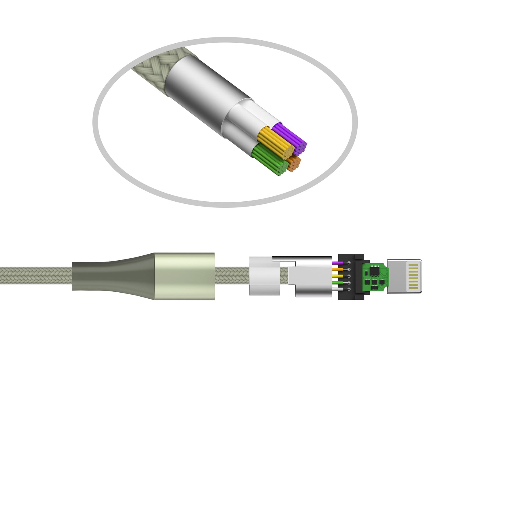 LAX Apple Fast Charging MFi Linear Iphone Cables 4 Feet and 10 Feet