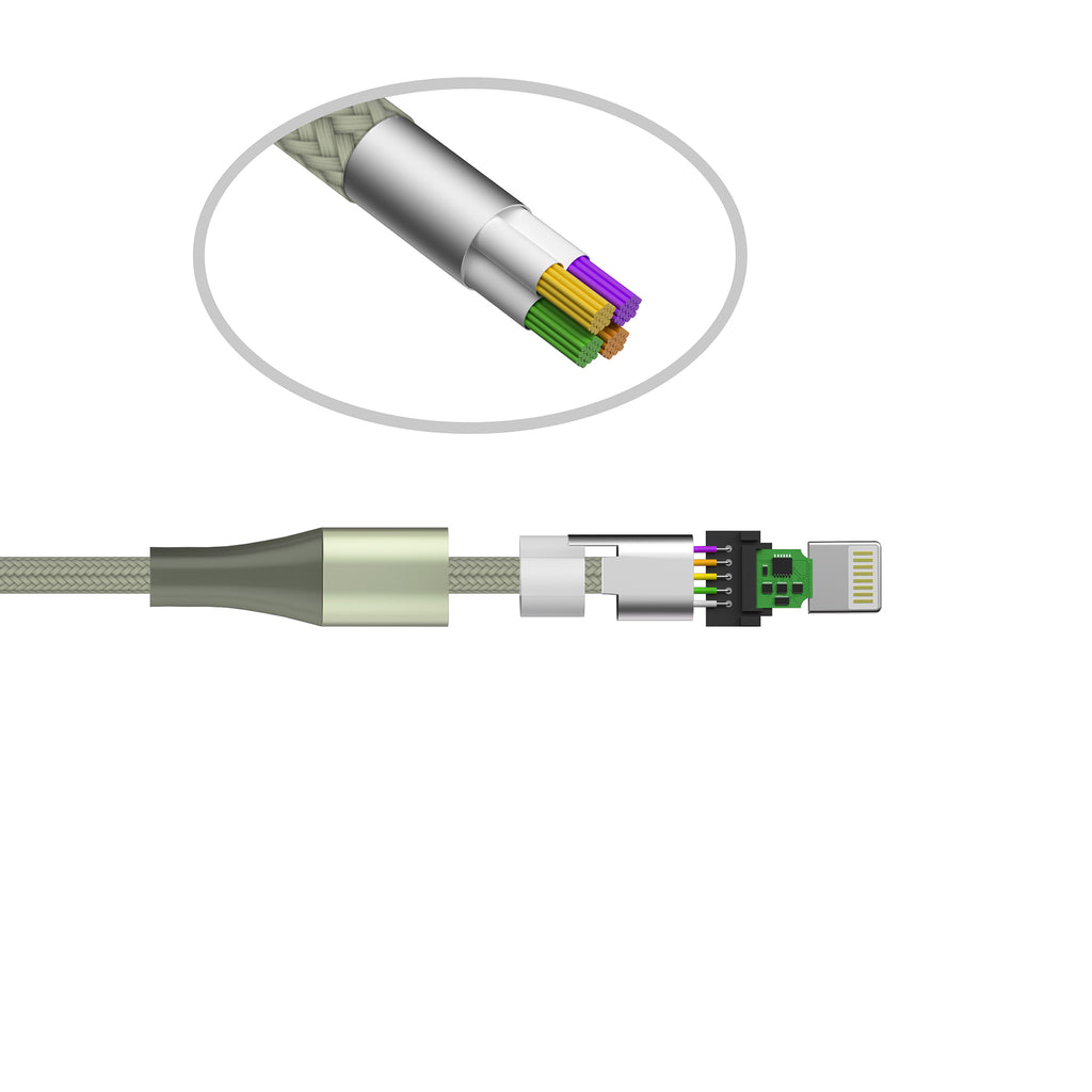 Apple MFi Certified Fabric Iphone Cables - 10 Feet