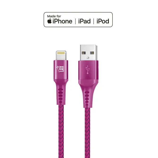 LAX Apple MFi Certified USB Iphone Cables - 6ft