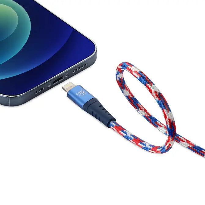 Apple MFi Certified Iphone Cable Multi-Color- 10ft