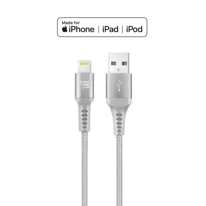 LAX Apple MFi Certified USB Iphone Cables - 6ft