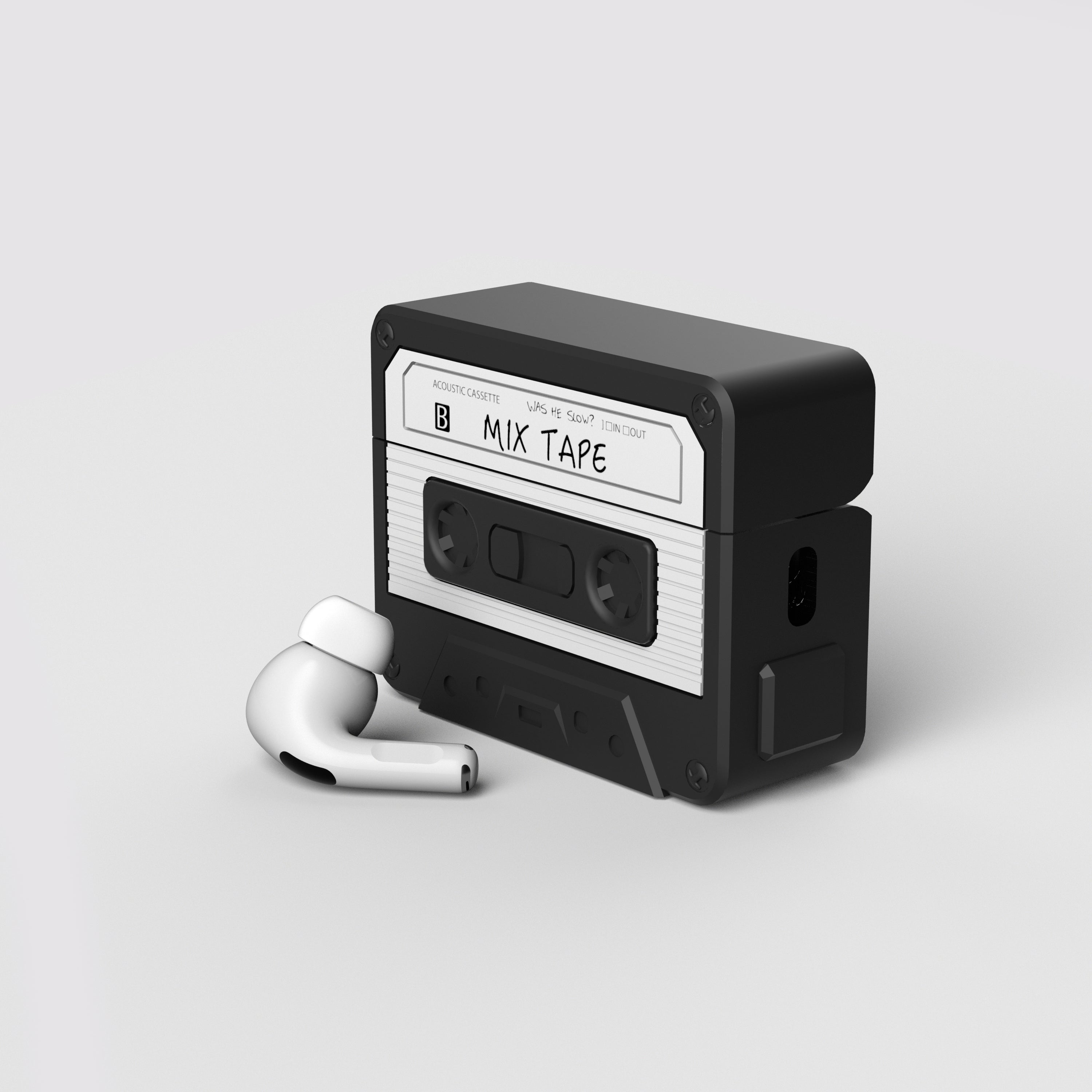 AirPods Pro Case - Cassette Mix Tape - Red