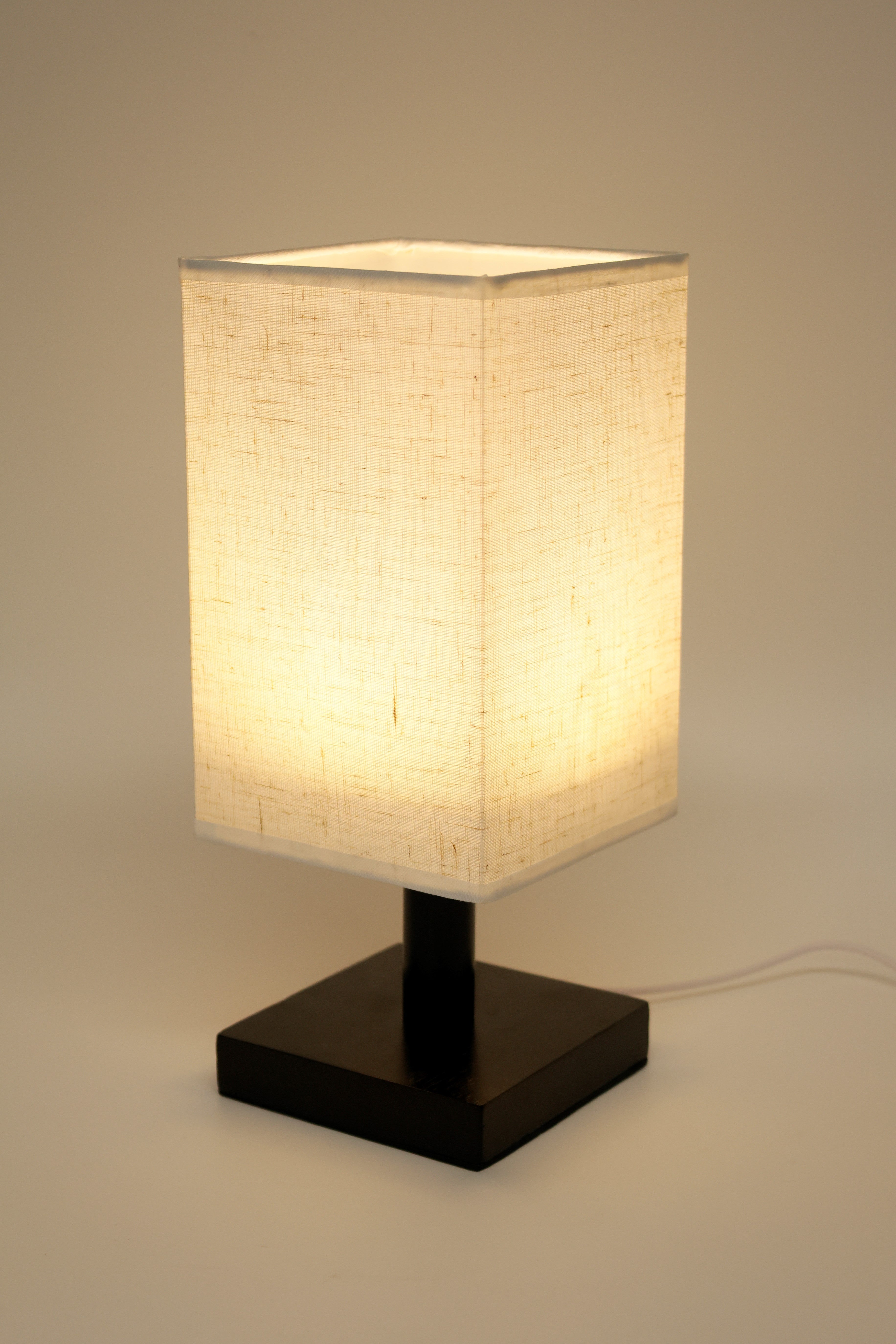 LED Table Lamp – Fabric Shade, Touch Control, USB-C