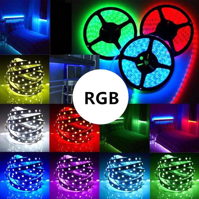 Smart Home Sound Activated Multi-Color LED Light Strip with Remote - 30 Feet