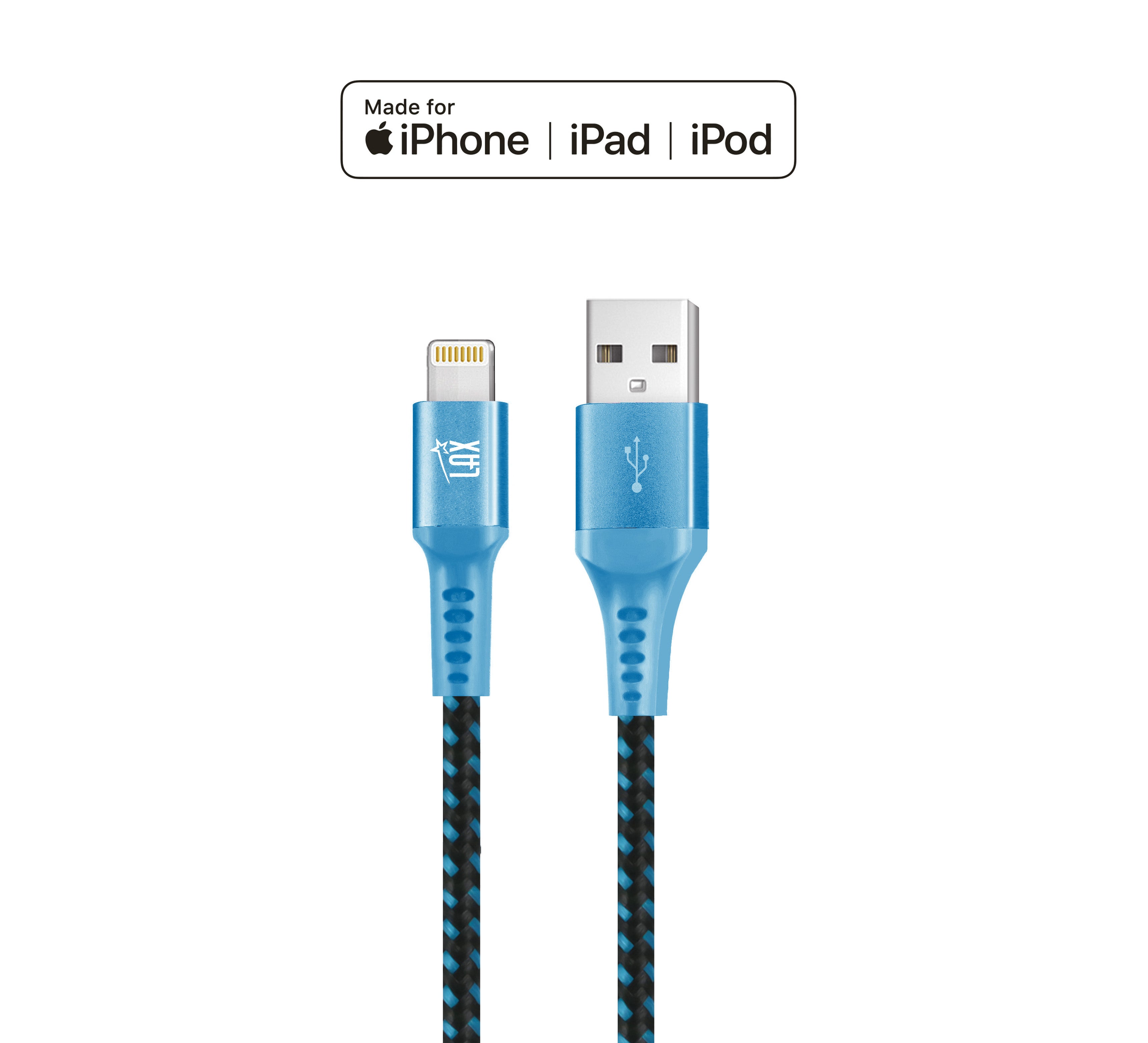 LAX Apple MFi Certified Iphone to USB Cable 4ft