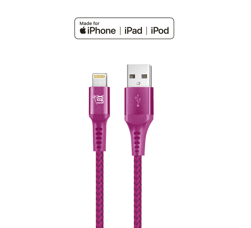 LAX Apple MFi Certified Iphone to USB Cable 4ft