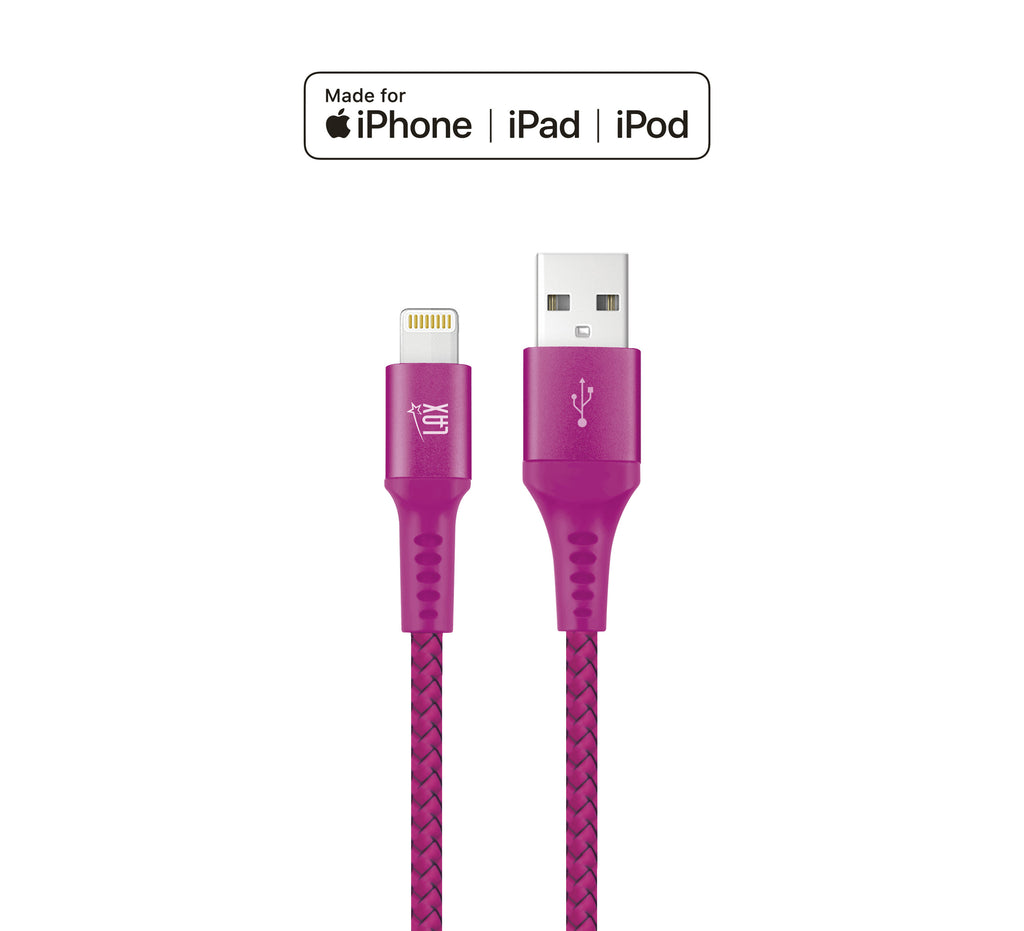 LAX Apple MFi Certified Iphone to USB Cable 4ft
