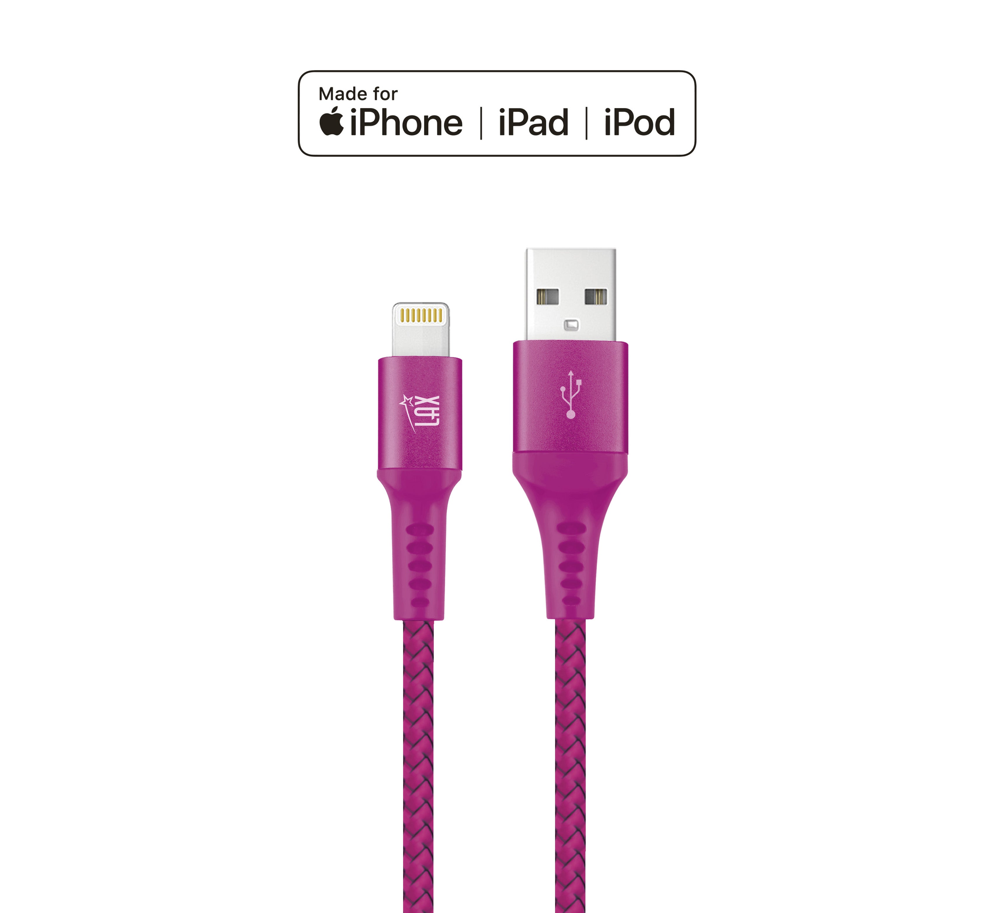 LAX Apple MFi Certified Iphone to USB Cable 4ft