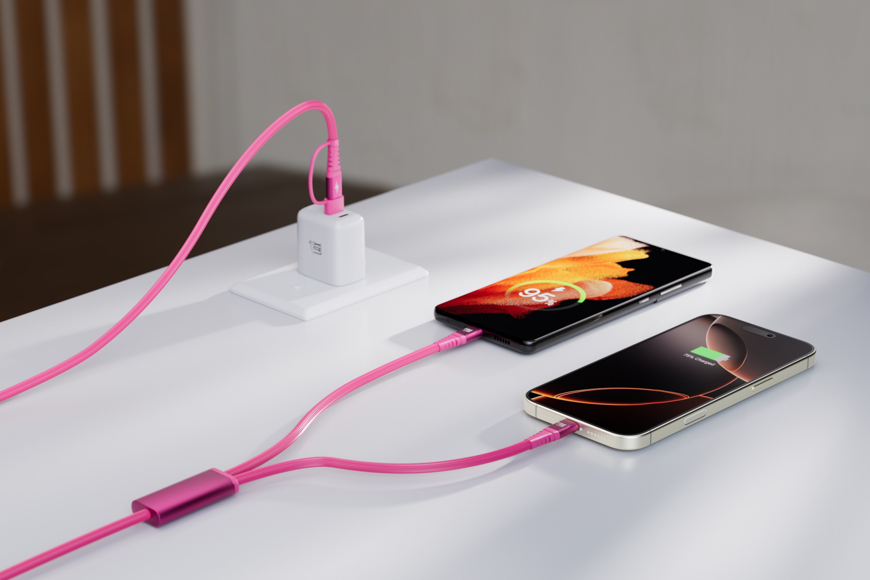 4-in-1 USB-A/USB-C to USB-C and Iphone Cables For iPhone/Android Devices