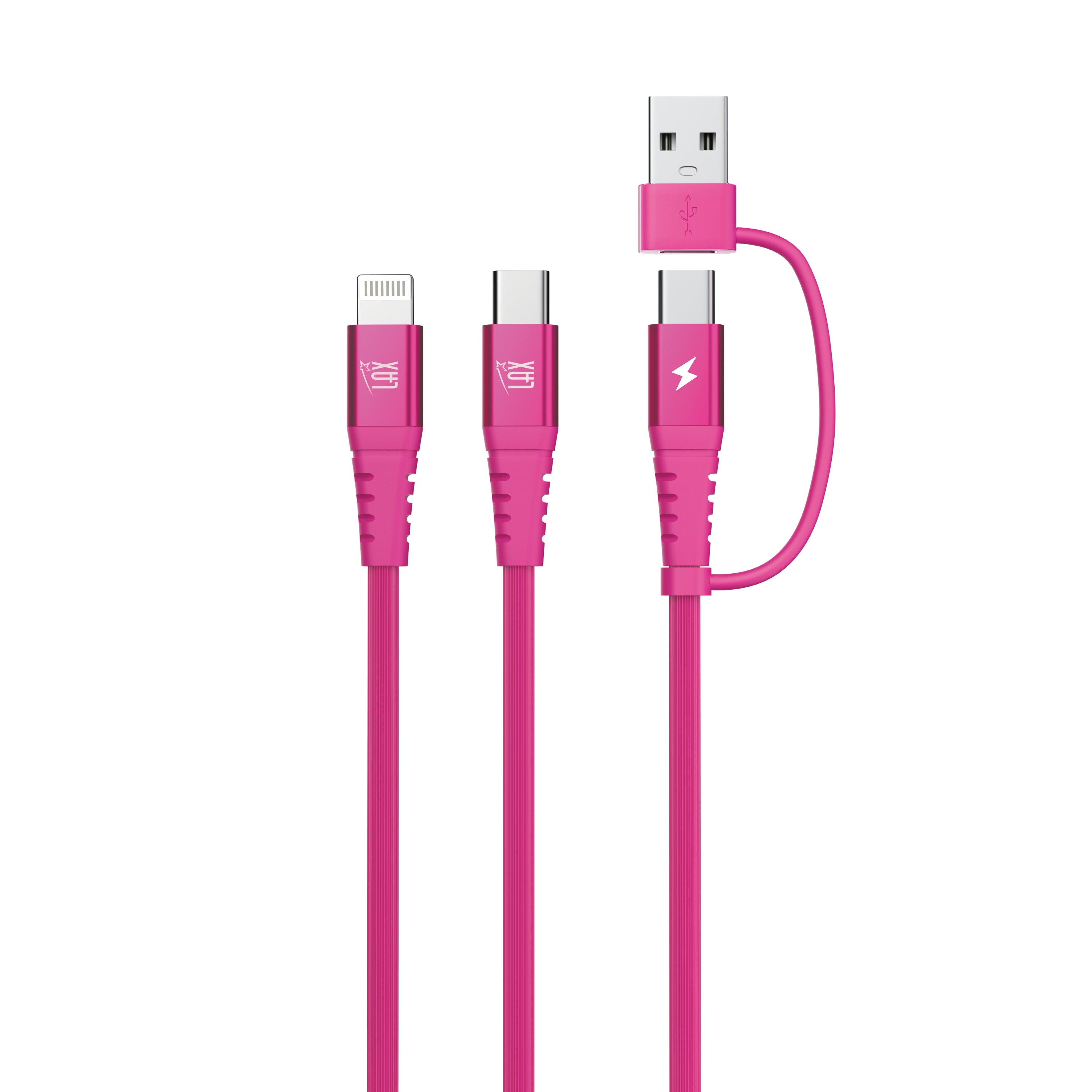 4-in-1 USB-A/USB-C to USB-C and Iphone Cables For iPhone/Android Devices