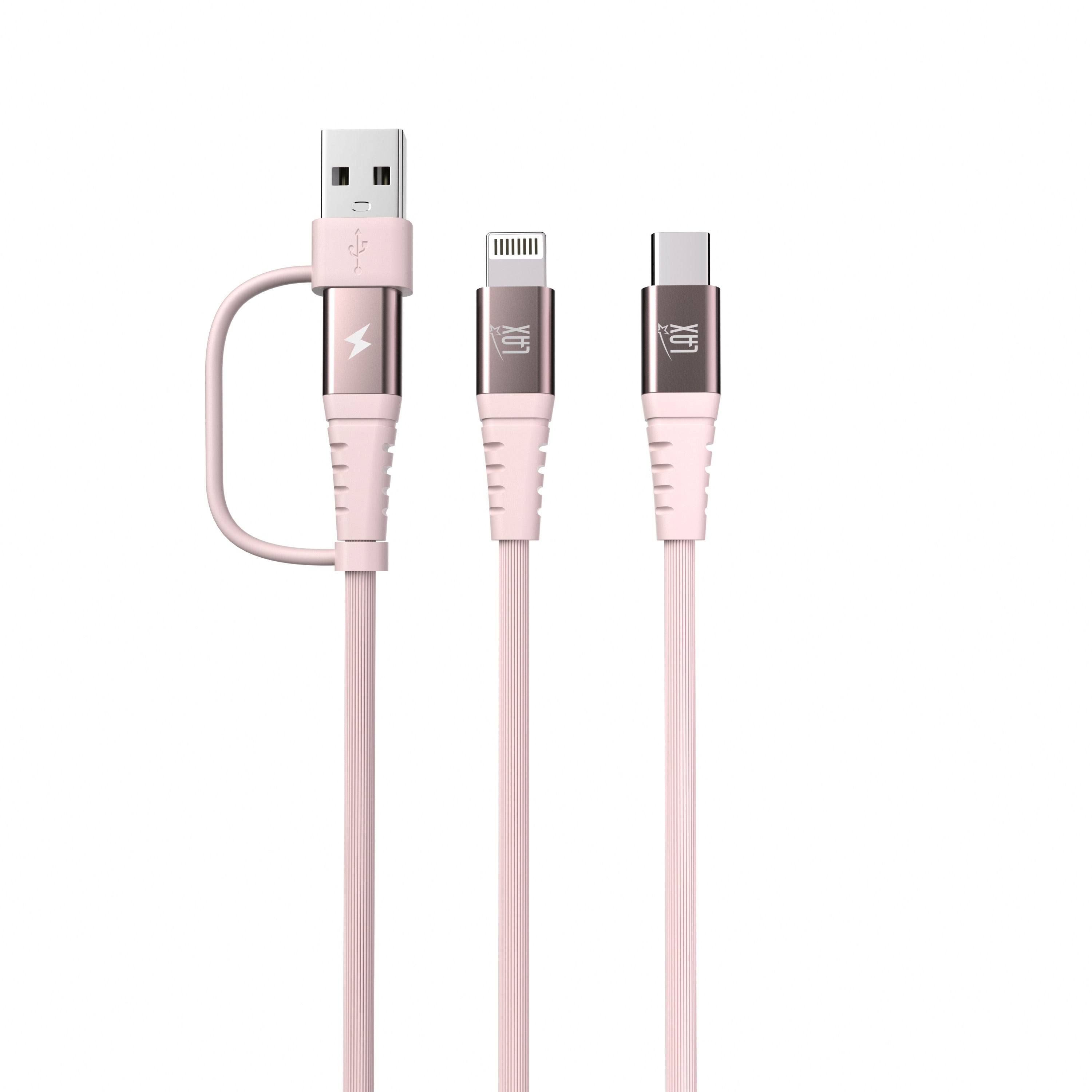 4-in-1 USB-A/USB-C to USB-C and Iphone Cables For iPhone/Android Devices