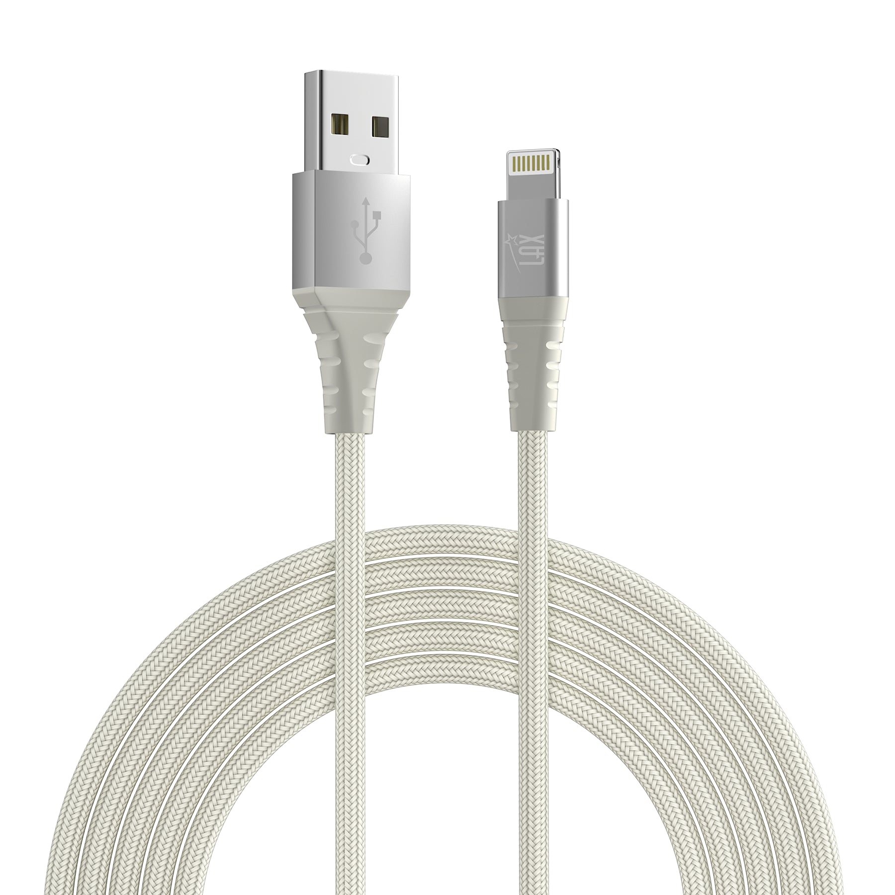 Apple MFi Certified Iphpone to USB Braided Cable - 10 Feet