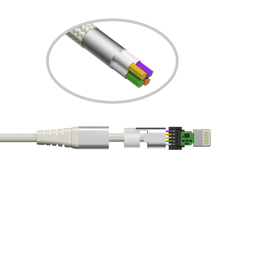 Apple MFi Certified Fabric Iphone Cables - 10 Feet
