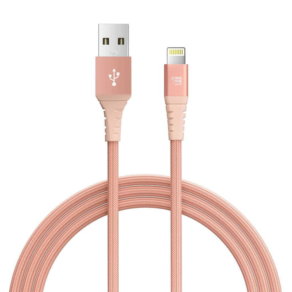 LAX Apple MFi Certified Braided Iphone Cable - 10 Feet