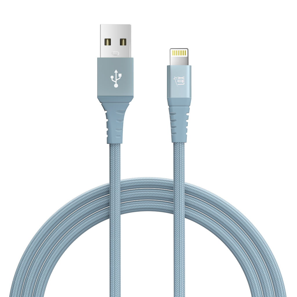 LAX Apple MFi Certified Braided Iphone Cable - 10 Feet