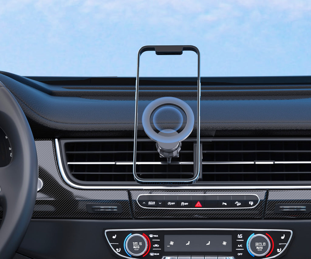 MagSafe Compatible 2-in-1 Dashboard and Air Vent Wireless Charging Mount