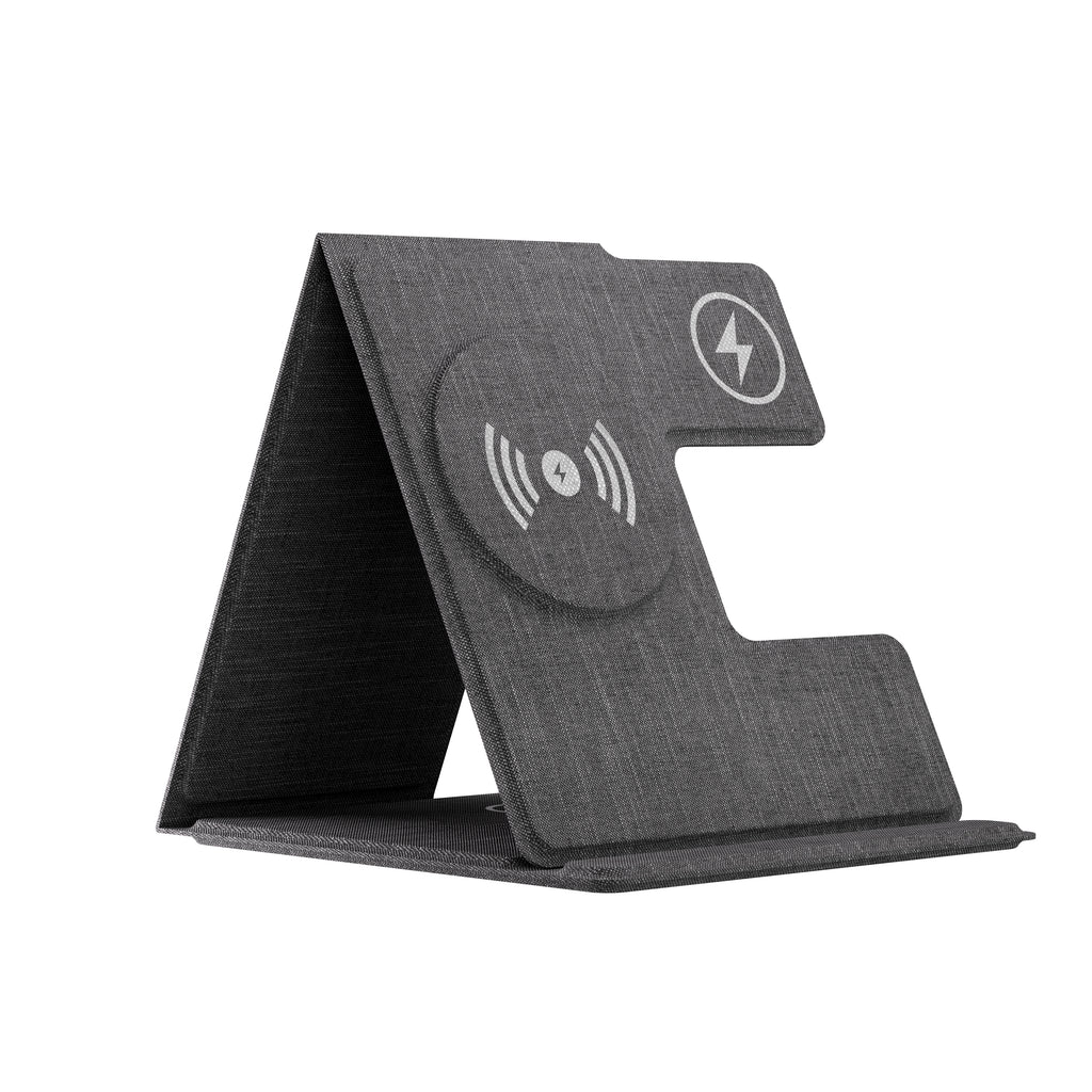 2-Pack MagSafe compatible Fabric Travel 3-in-1 Charging Stand