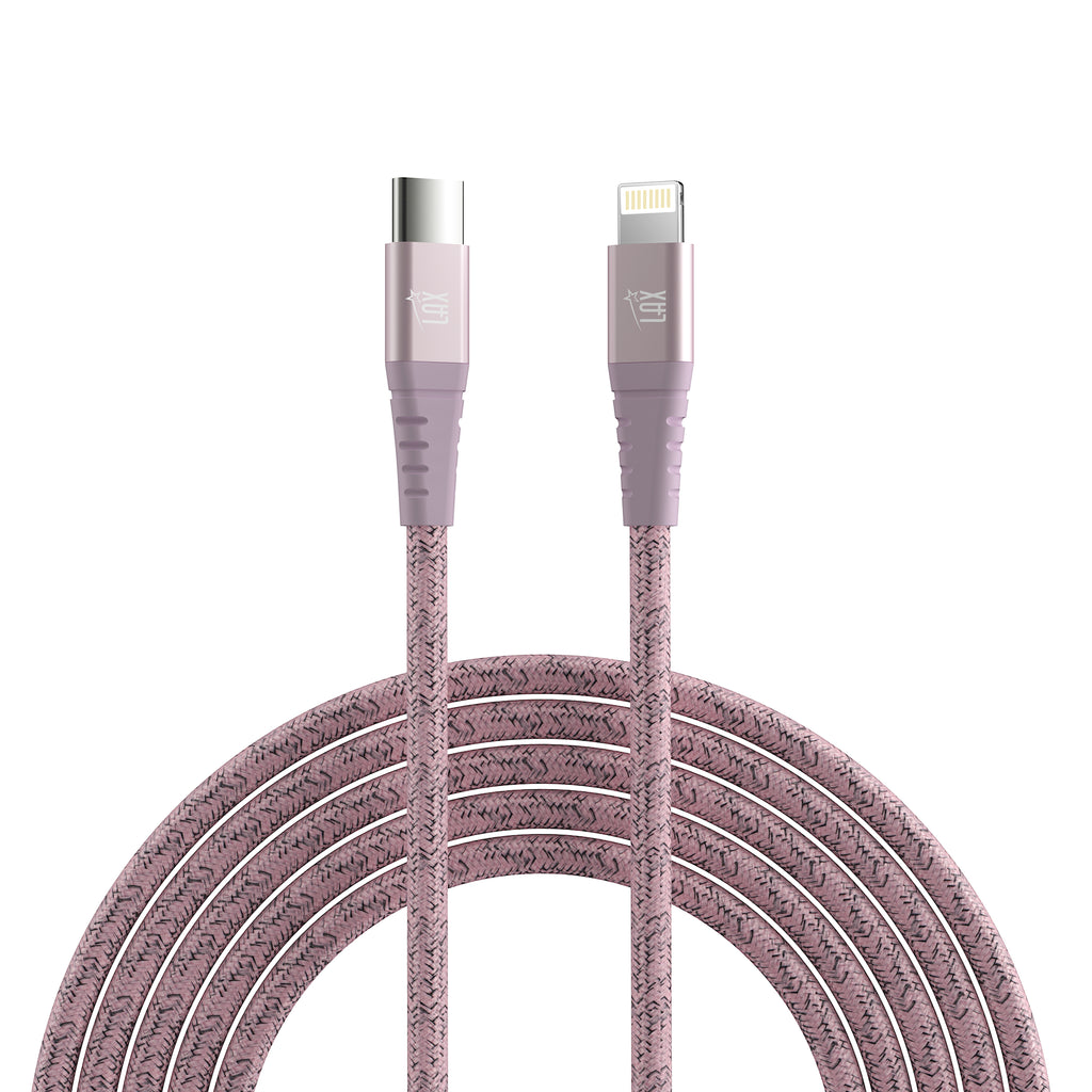 LAX Apple MFi USB-C to Iphone Cables 4 Feet Lace Cable