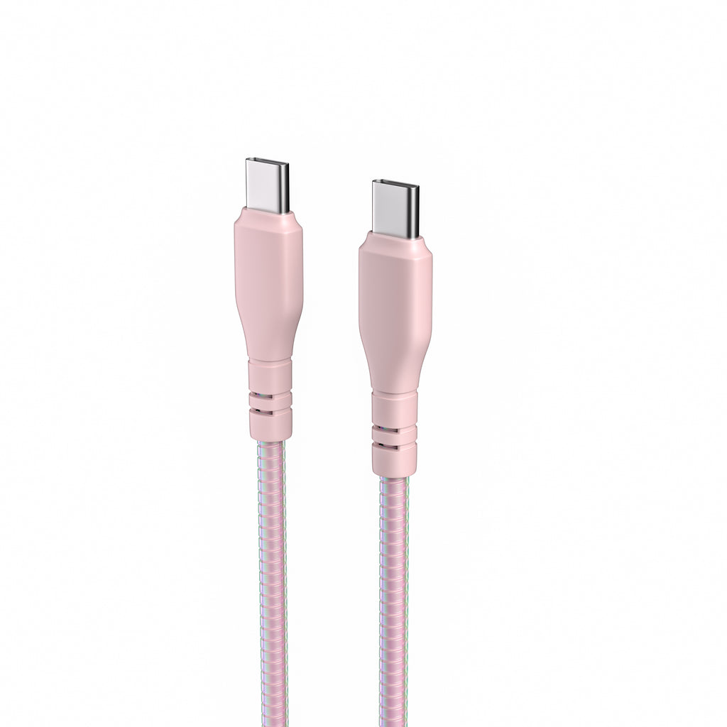 USB-C to USB-C Ringed Fast Charging Cable – 4 Feet
