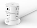 LAX 360 Degree Spinning Charging Tower - White