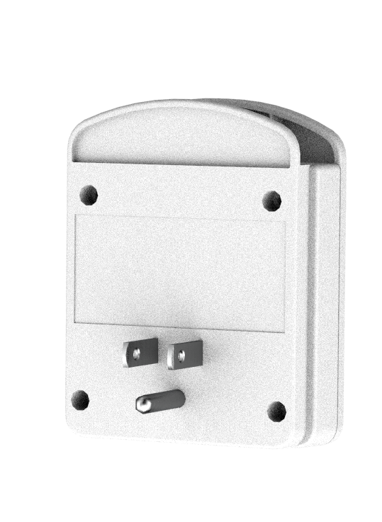 2 - Pack Surge Protector 2 Wall Outlets and 2 USB Ports - Black & White