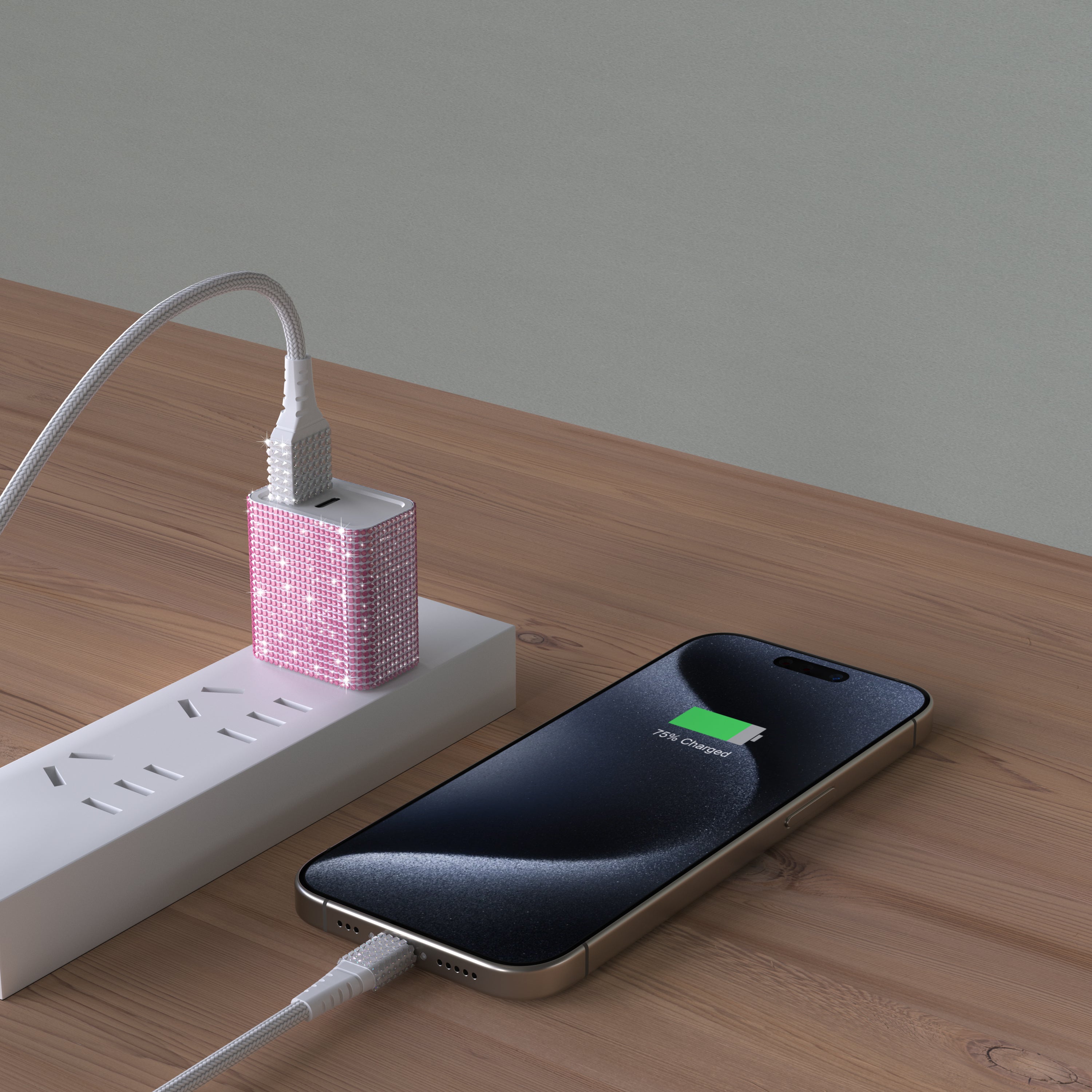 Bling Fast Wall Charger With For Iphone/Android- Multi-Color