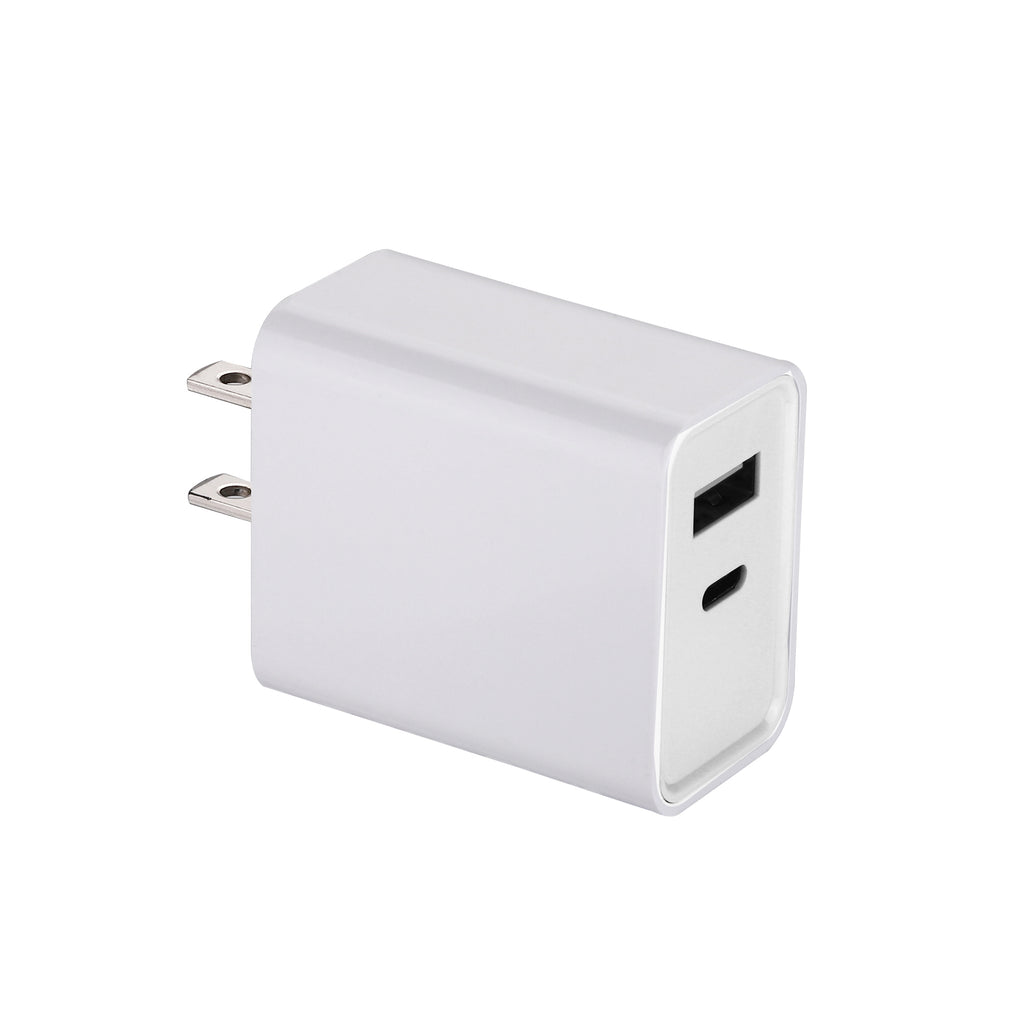Bundle 2-Port 20W USB-C Wall Charger with USB-C to Iphone Cable