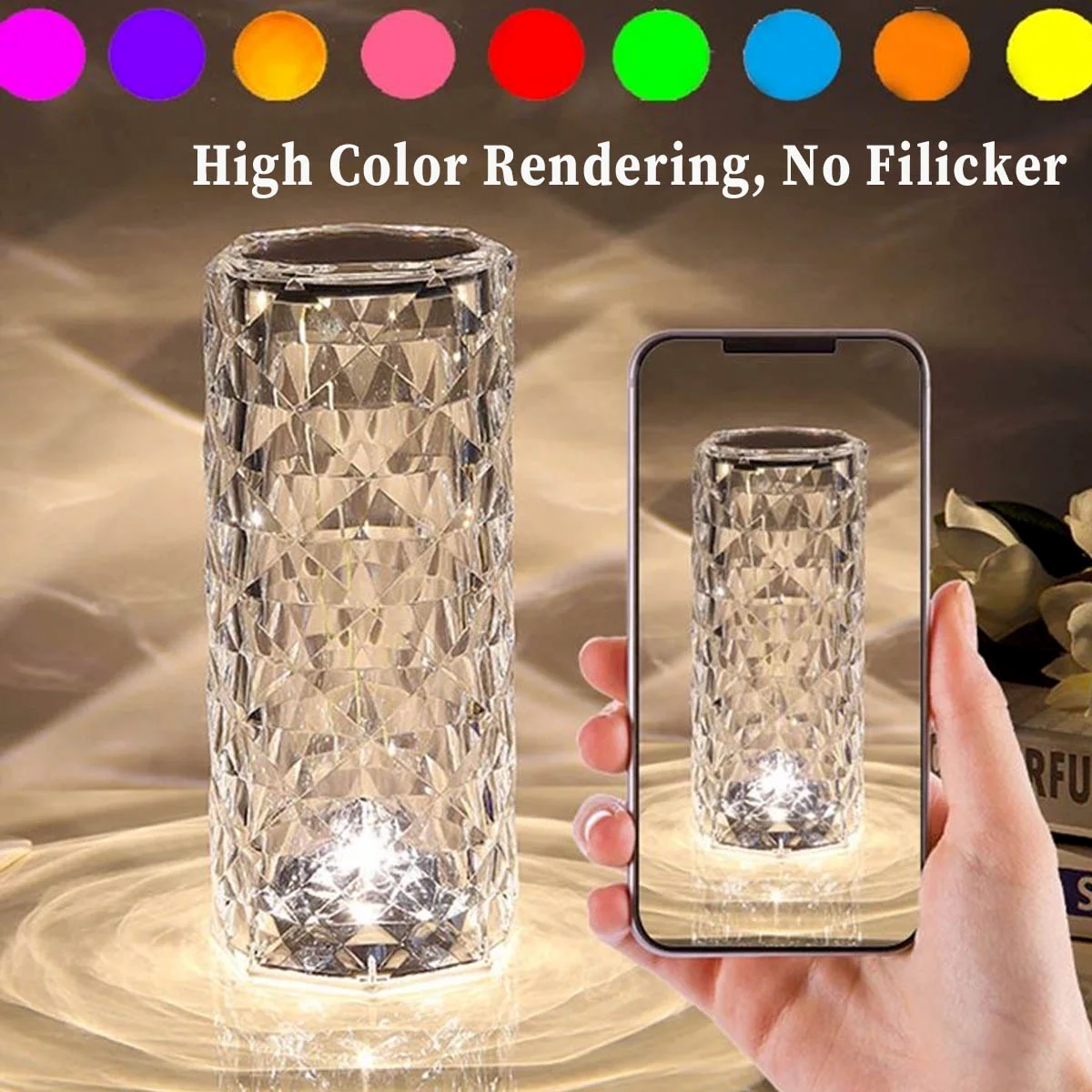 Elegant LED Crystal & RGB Lamps for Every Space
