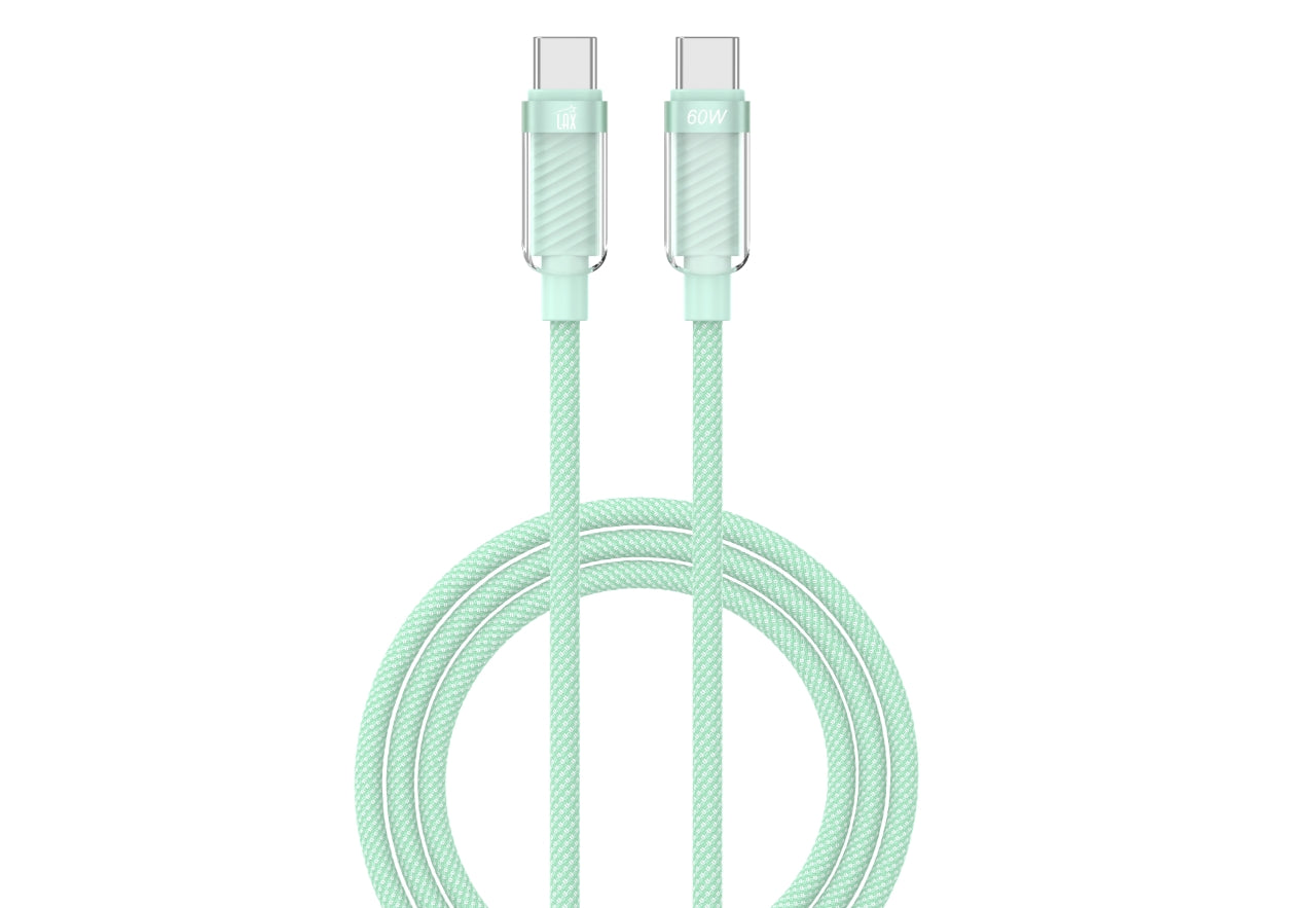 USB-C to USB-C Mesh 10 Feet Green