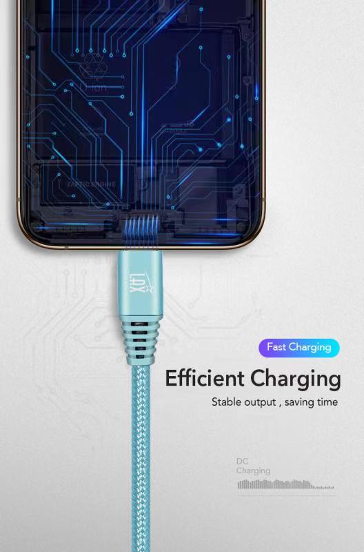USB Type C Braided Nylon Cable - 6 Feet