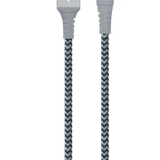 Apple MFi Certified Braided Nylon Cable Gray - 4ft