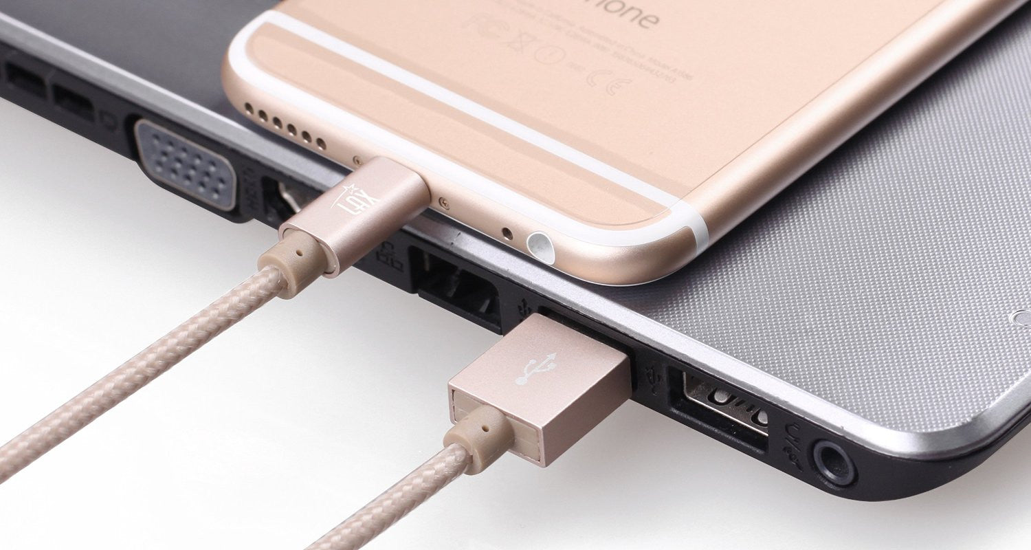 [2 Pack] LAX 10ft Long Apple MFi Certified iPhone Charger - Durable Braided Iphone Cord for iPhone 6s / 6s Plus / 6 / 6 Plus / 5s / 5c / 5 / iPad Air 2 / Air / Mini 4 / 3 / 2 / Pro / (Gold)