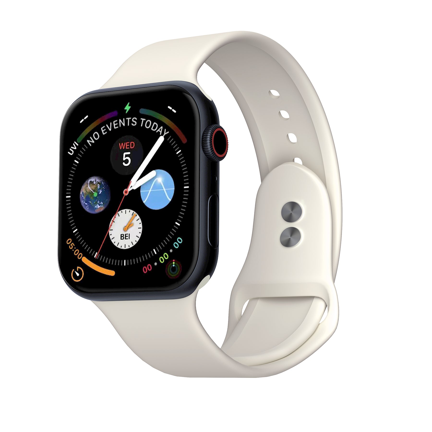 LAX Apple Watch Dual Clasp Silicone Bands