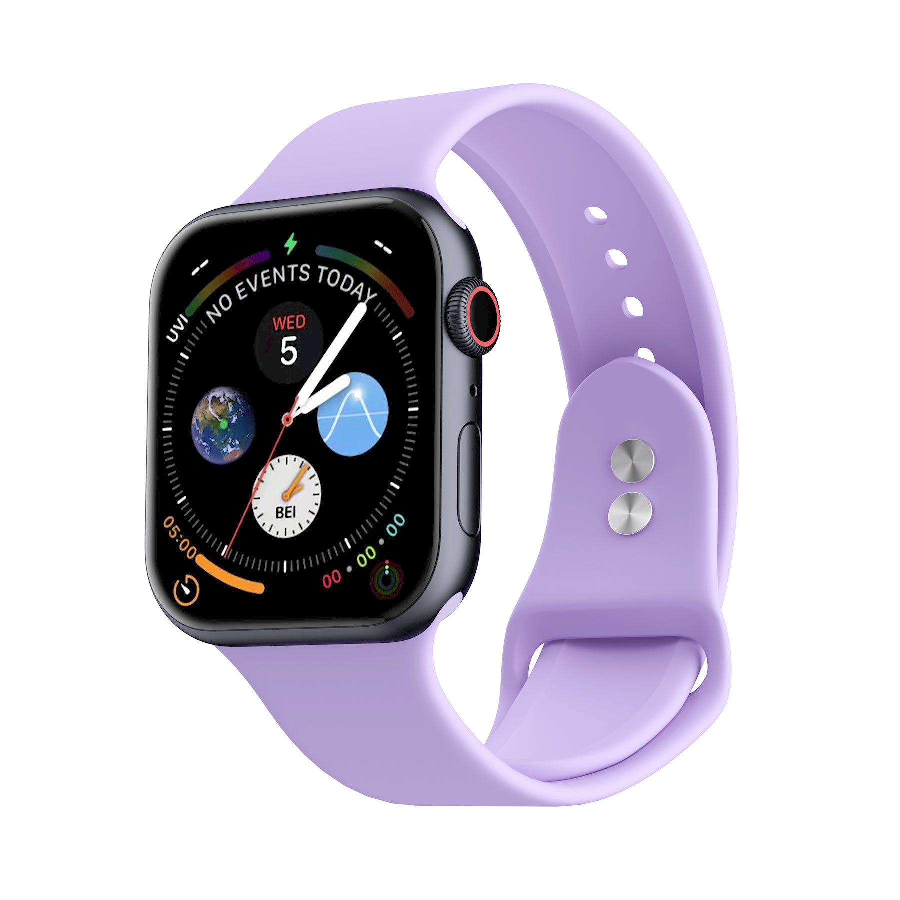 LAX Apple Watch Dual Clasp Silicone Bands