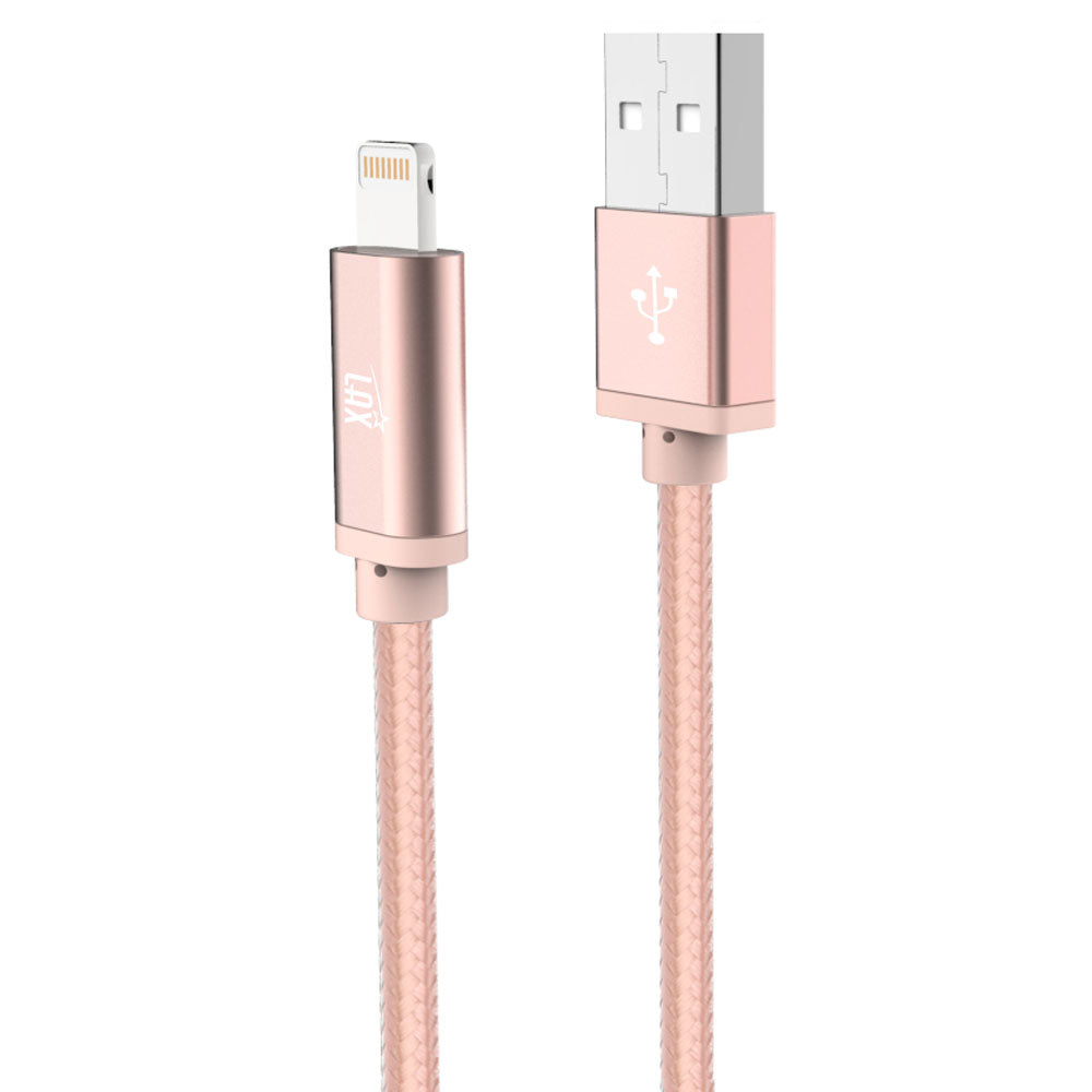 [2 Pack] iPhone charger, LAX Gadgets Iphone to USB Braided Cable (4ft) for iPhone 6s 6 Plus 5s 5c 5, iPad Pro Air 2, mini [Apple MFi Certified] (Gray)