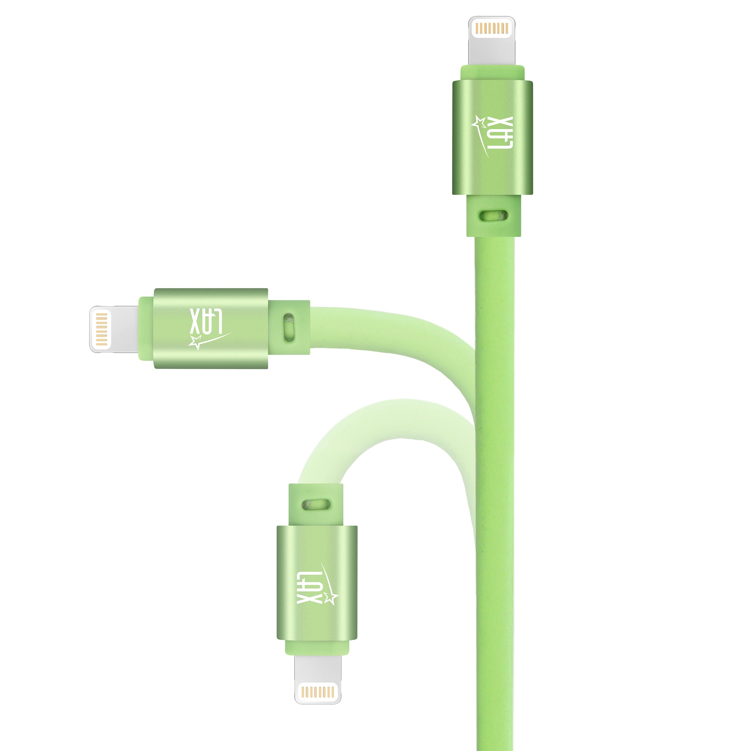 Glow in the Dark Apple MFi Certified USB to Iphone Cable (10 Feet)