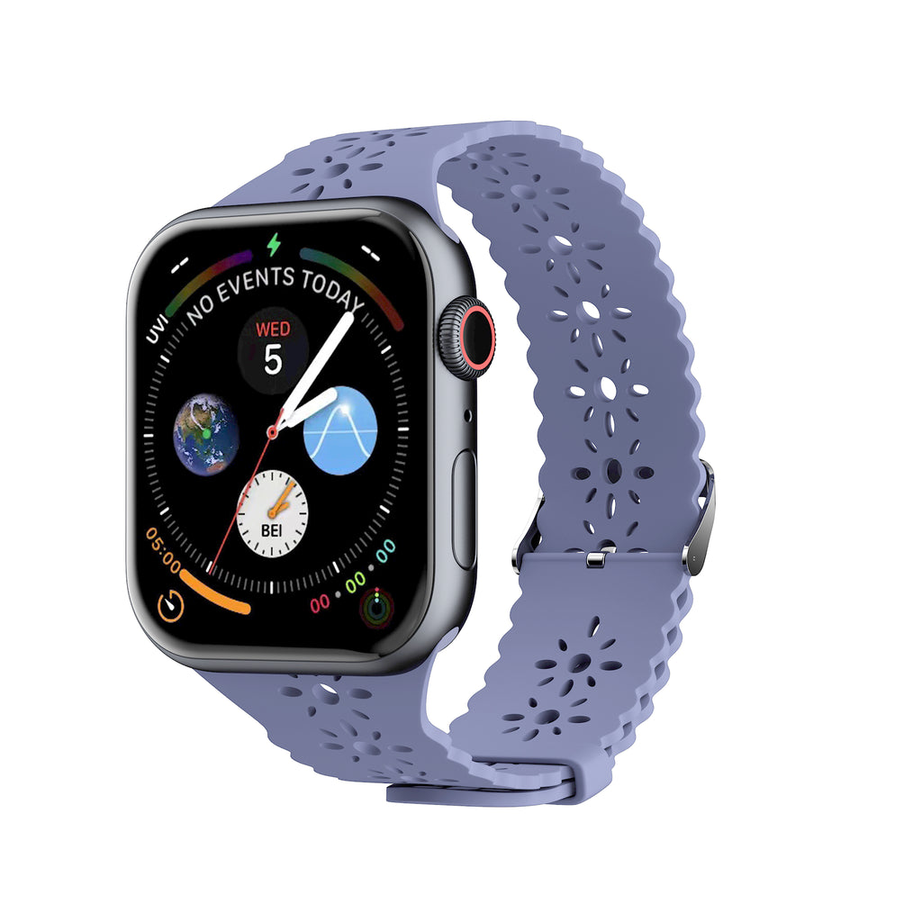LAX Apple Watch Lace Silicone Band 38mm / 40mm / 41mm White