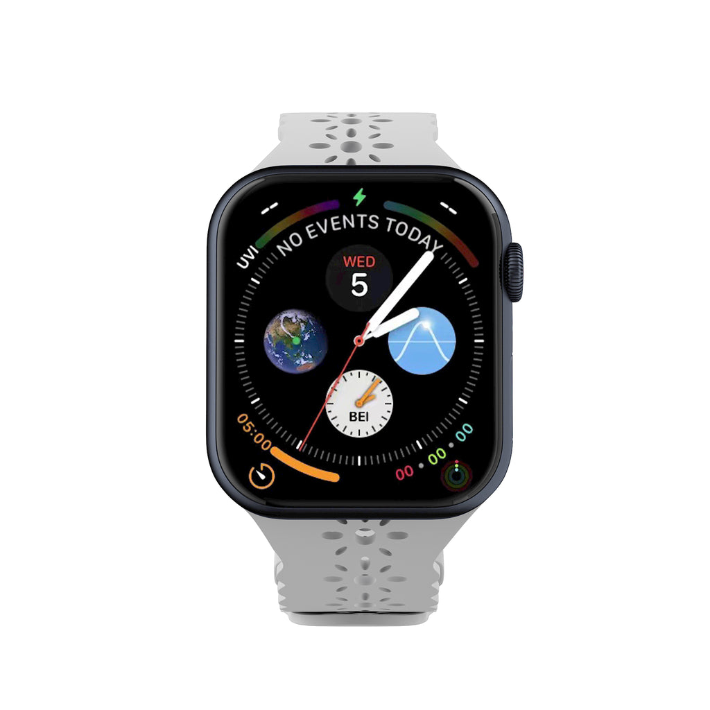 LAX Apple Watch Lace Silicone Band 38mm / 40mm / 41mm White