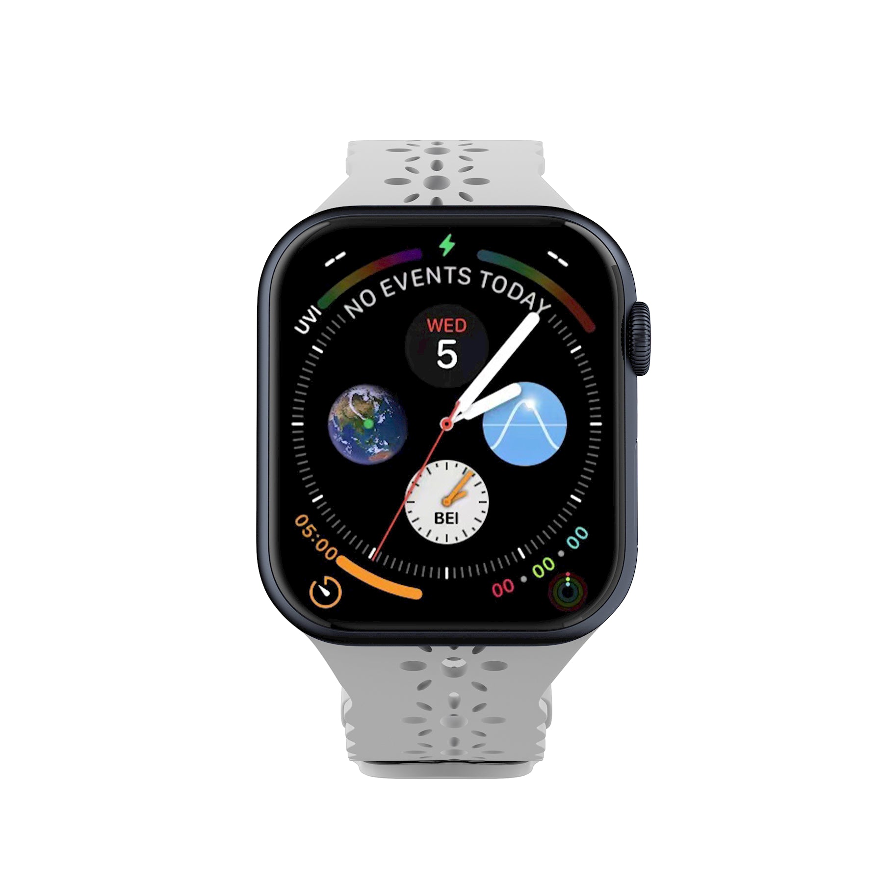 LAX Apple Watch Lace Silicone Band 38mm / 40mm / 41mm White