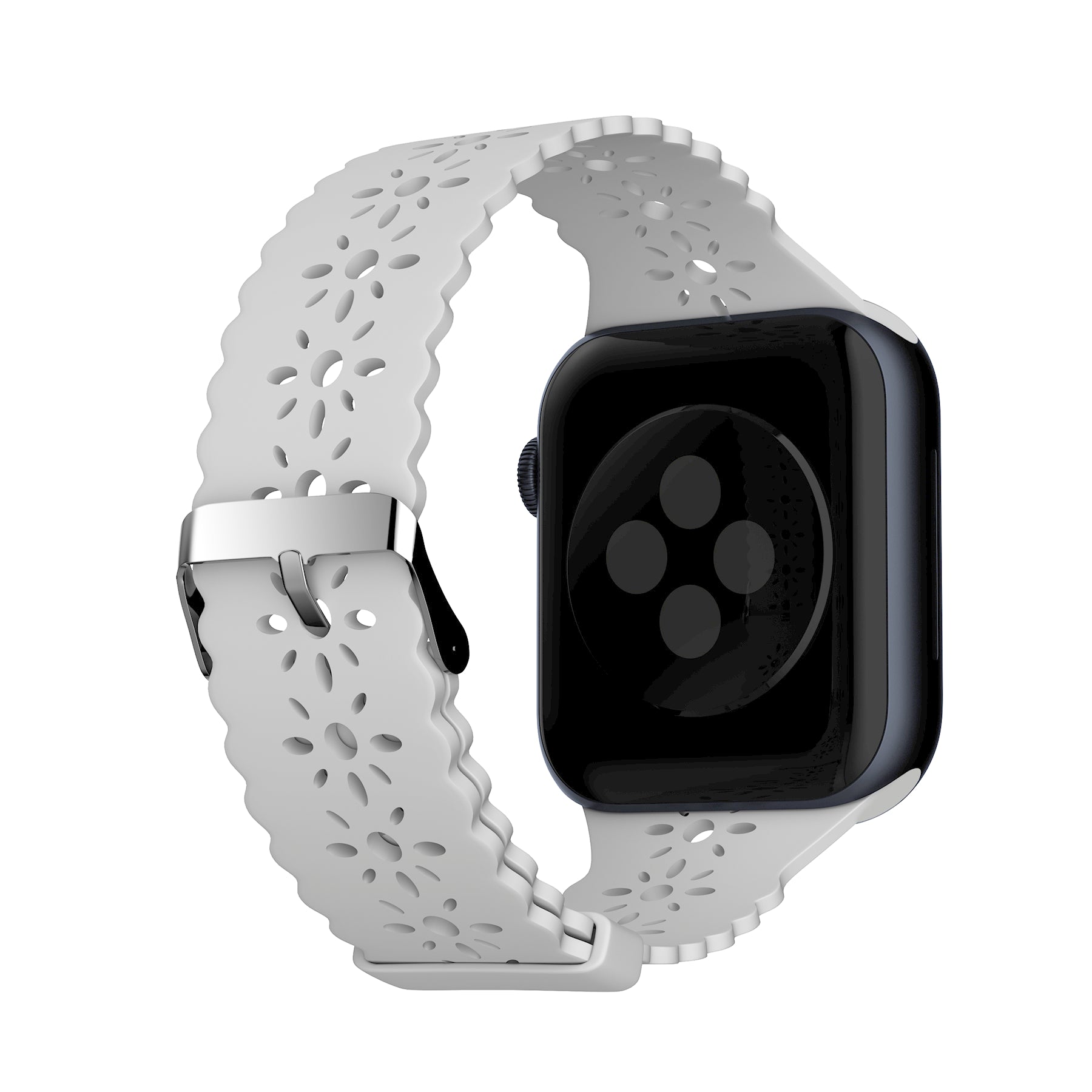LAX Apple Watch Lace Silicone Band 38mm / 40mm / 41mm White