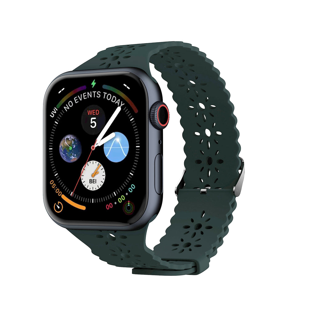 LAX Apple Watch Lace Silicone Band 38mm / 40mm / 41mm White