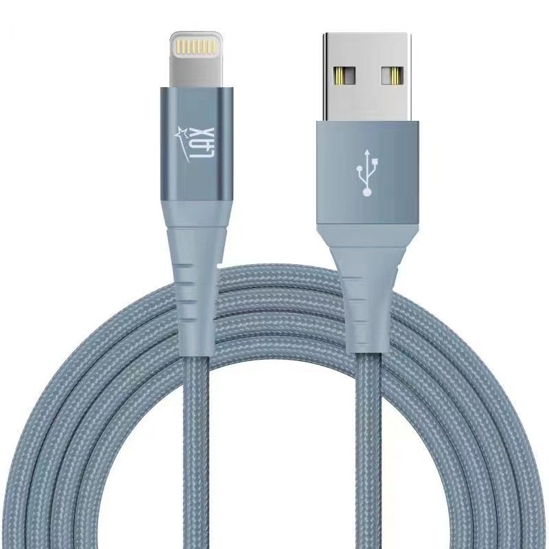 LAX Apple MFi Certified Braided Nylon USB to Iphone Cable - 4 & 10 Feet
