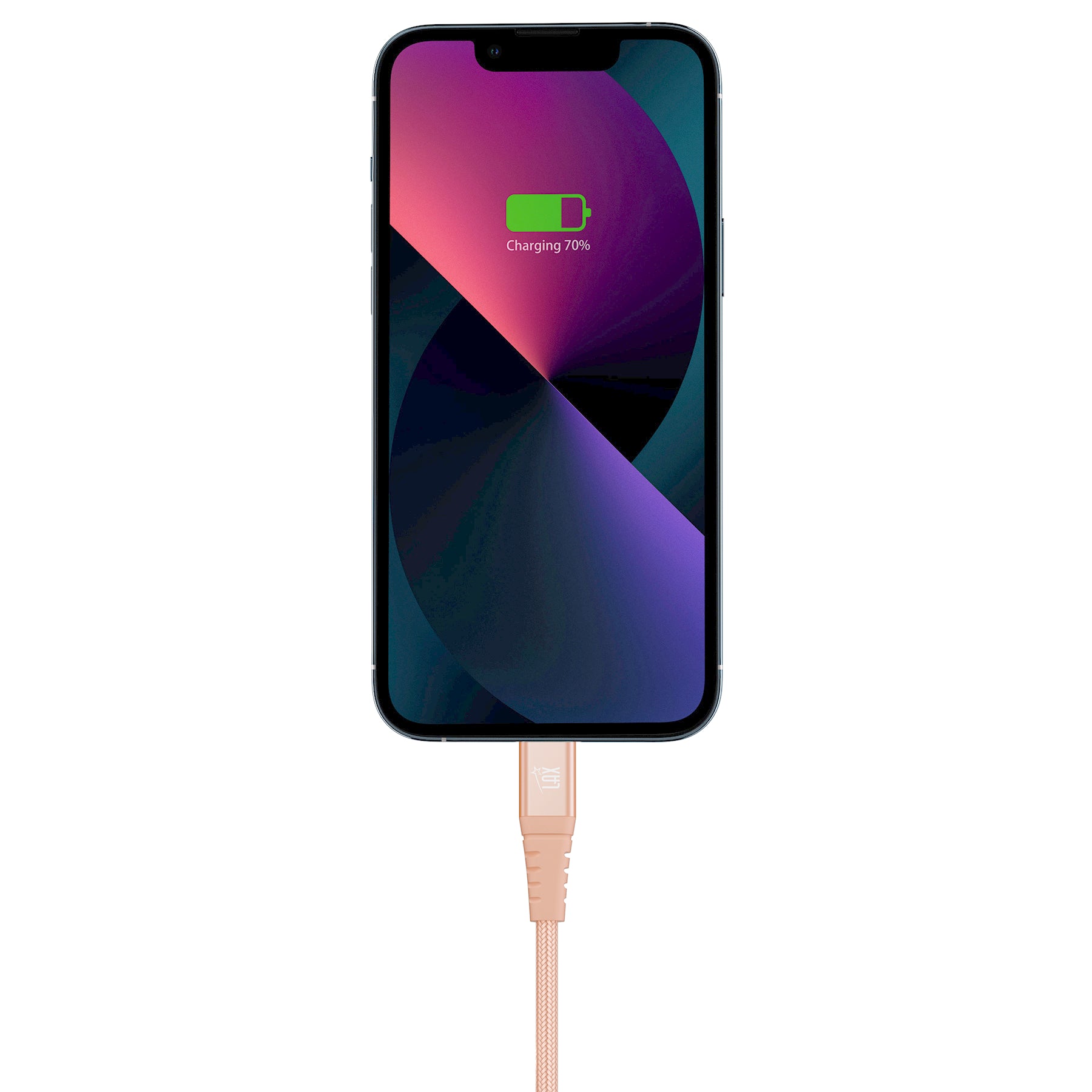 LAX Apple Certified Braided Charging Cable For Iphone
