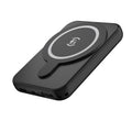 LAX Magnetic 6600mAh Power Bank - Portable Wireless Charger for Iphone/Samsung - USB-A/USB-C Power Bank, Multi-Purpose Fast Charger - Black