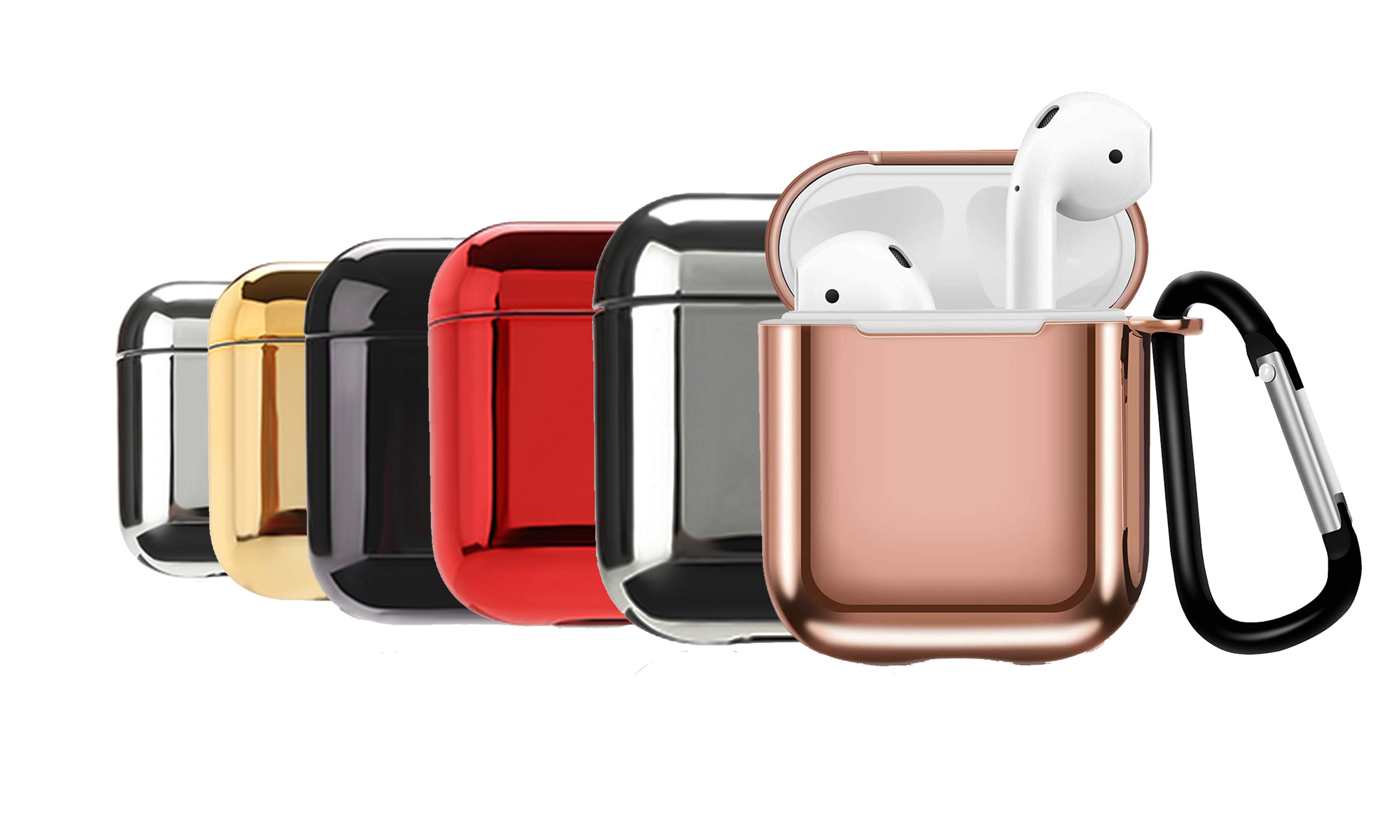 LAX AirPods Case Cover Metal Protective Skin for Apple Airpods