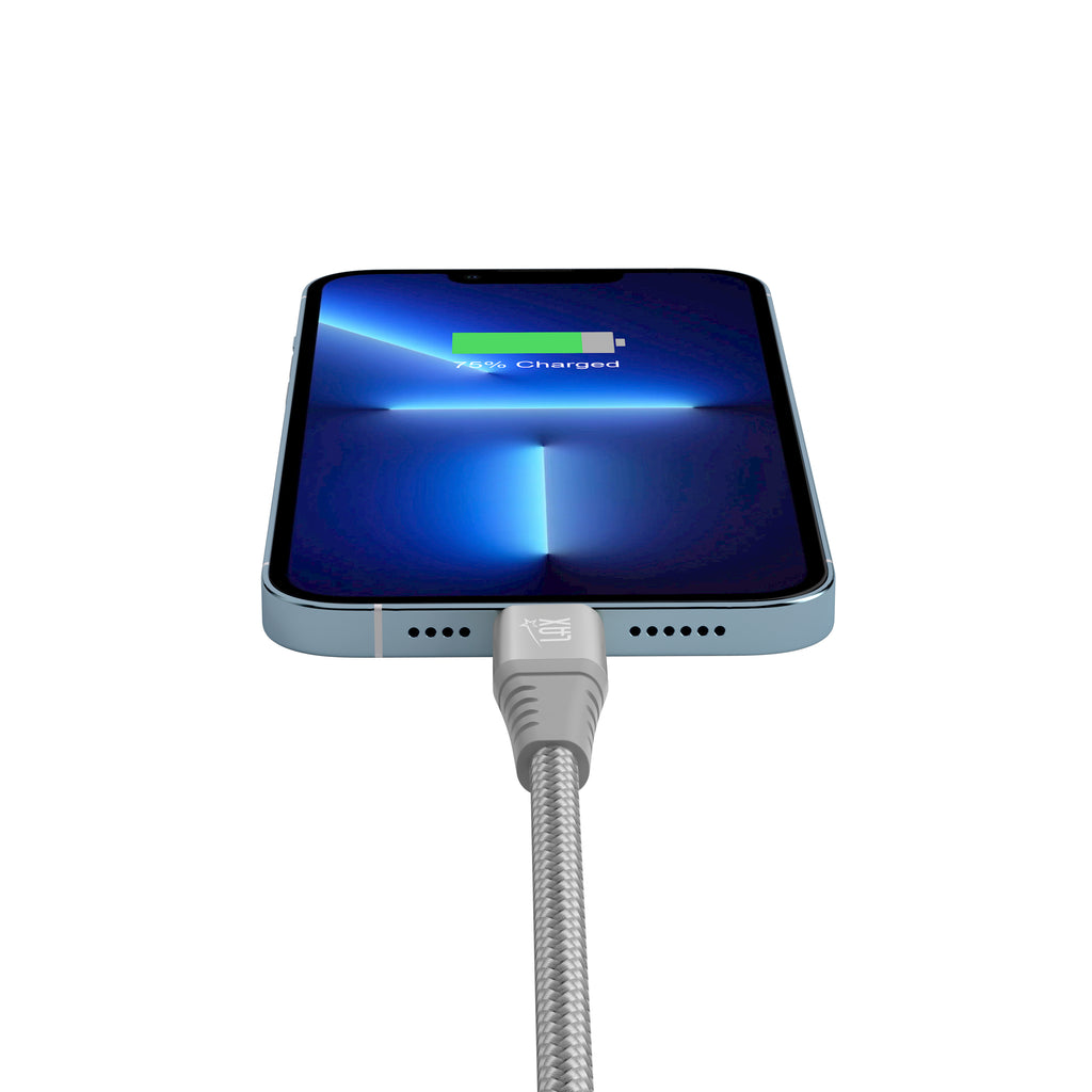 LAX 30W Wall Charger white and 1 feet USBC to Iphone  cable