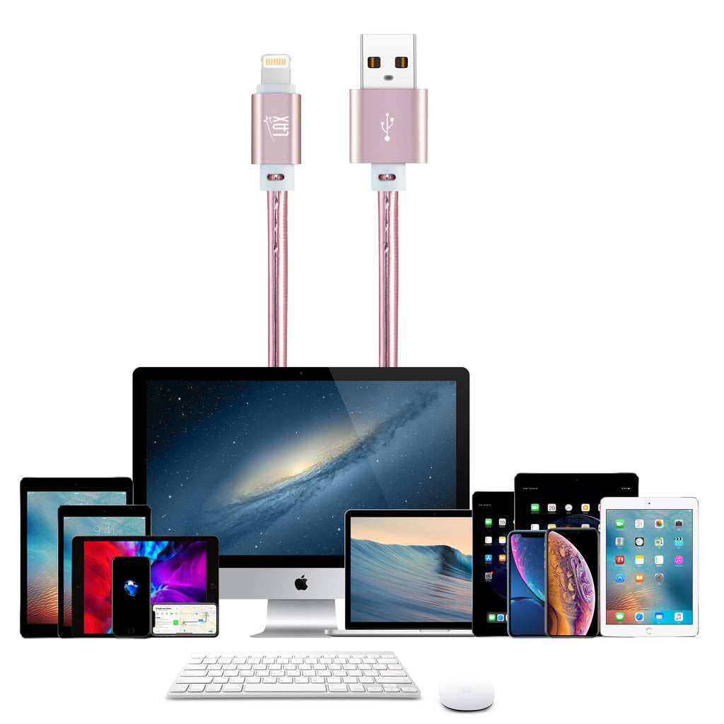 Apple MFi Certified Vegan Leather USB to Iphone Cables
