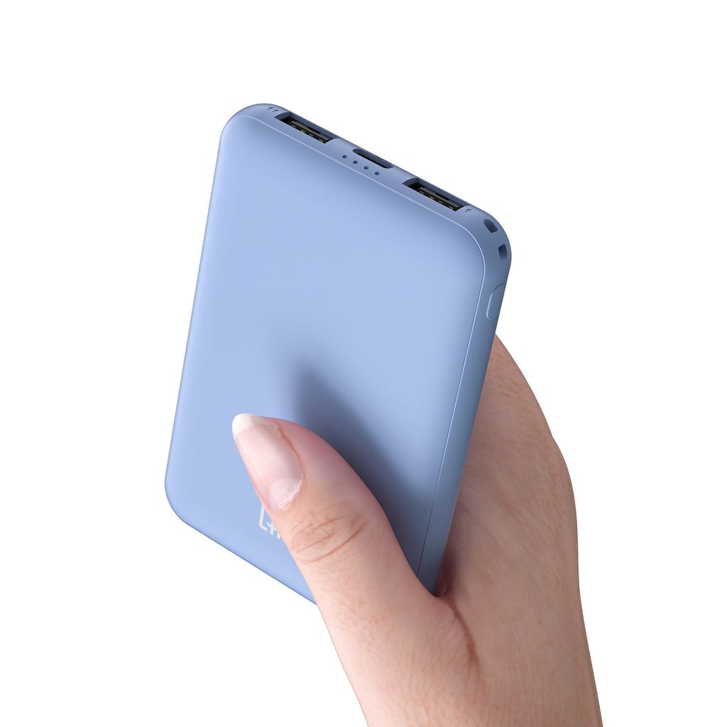 LAX 6600mAh Mini Power Bank – Fast Charging with USB-C & Dual USB-A | iPhone, Android, iPad Compatible